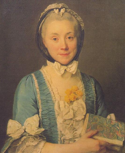  Joseph-Siffred  Duplessis Madame Lenoir, Mother of Alexandre Lenoir France oil painting art